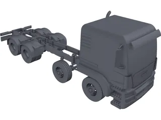 MAN TGS Truck 8x4 3D Model preview