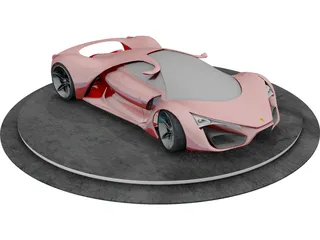 Ferrari F80 Concept 3D Model preview