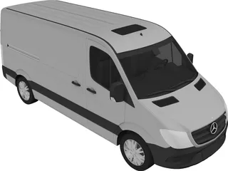 Mercedes-Benz Sprinter (2013) 3D Model preview