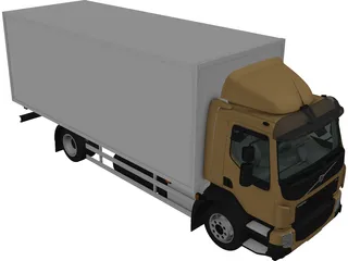 Volvo FL Box Truck (2013) 3D Model preview