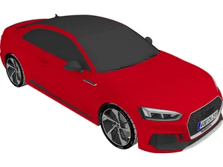 Audi RS5 Coupe (2018) 3D Model preview