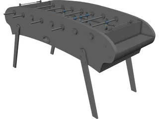 Table Football 3D Model preview