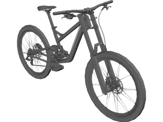 Downhill Bike 3D Model preview