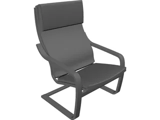 Poang Chair 3D Model preview