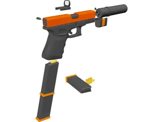 Glock 3D Model preview