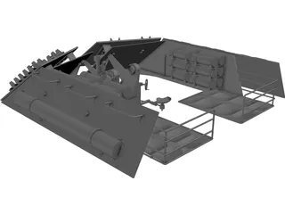 Turret RhM Waffentragger 3D Model preview