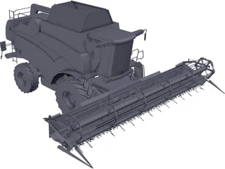 New Holland CX with Cutting JH 3D Model preview