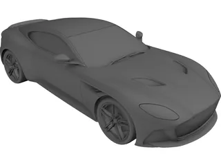 Aston Martin DBS Superleggera (2019) 3D Model preview
