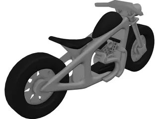Wood Moto Kids 3D Model preview
