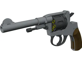 Na Gan Revolver 3D Model preview