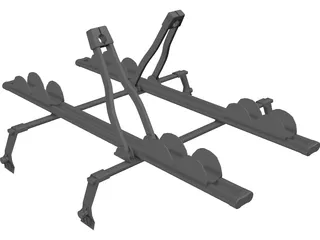 Thule Ride Roof Rack 3D Model preview