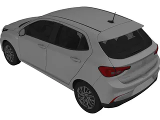 Fiat Argo (2017) 3D Model preview