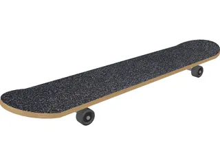 Skateboard 3D Model preview