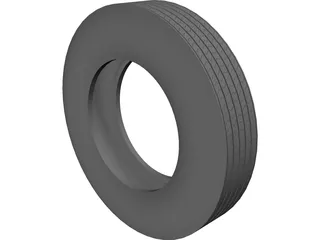 Tire Uniroyal LT40 11 R24.5 3D Model preview