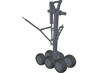 Boeing 777 Main Landing Gear 3D Model preview