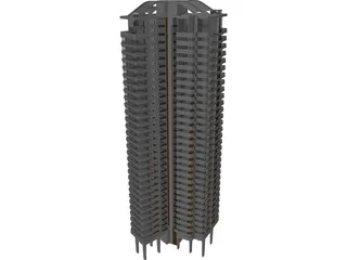 Skyscraper 3D Model preview