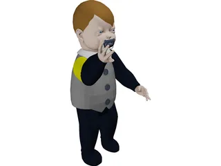 Baby Gala 3D Model preview