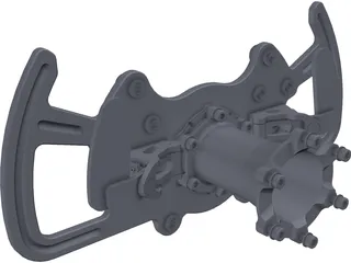Steering Wheel DTM 3D Model preview