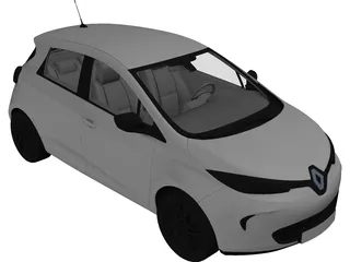Renault Zoe (2012) 3D Model preview