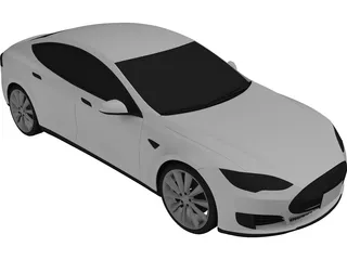 Tesla Model S (2016) 3D Model preview