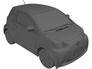 Toyota iQ EV (2012) 3D Model preview