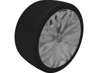 Racing Car Sports Wheel Rim 3D Model preview