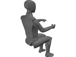 Ergonomic Man 3D Model preview