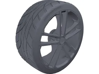 Volkswagen GTD Rims 3D Model preview