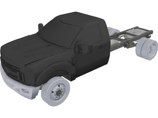 Ford F-550 Chassis 3D Model preview