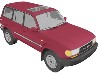 Toyota Land Cruiser J80 (1989) 3D Model preview
