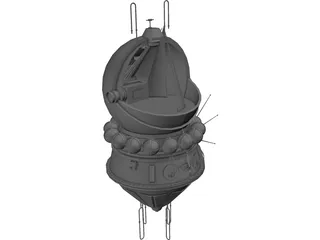 Vostok 1 3D Model preview