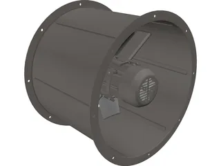Exhaust Hood Factory 3D Model preview