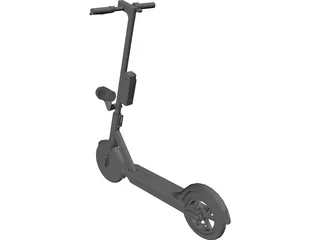 Electric Scooter 3D Model preview