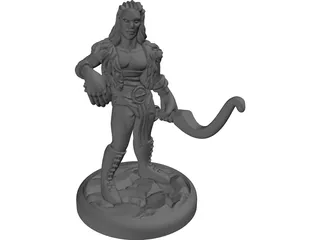 Aasimar Archer 3D Model preview