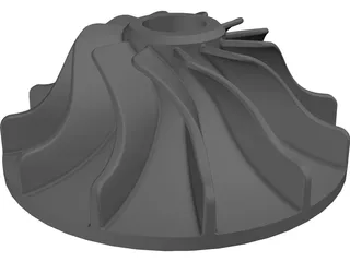 Impeller 3D Model preview