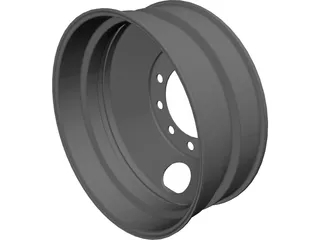 Truck Rim 3D Model preview