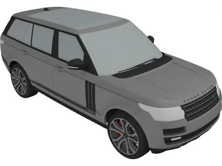 Range Rover SVA Dynamic LWB (2017) 3D Model preview