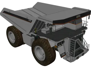 Mining Dump Truck 3D Model preview