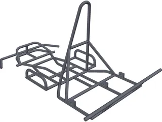 Go Kart Chassis 3D Model preview