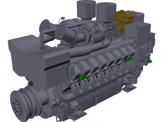 MTU 4000 3D Model preview