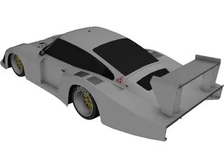 Porsche 935-78 Moby Dick 3D Model preview