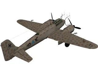 Junkers Ju 88 3D Model preview