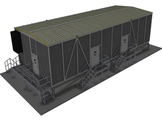 Gas Processing Skid 3D Model preview