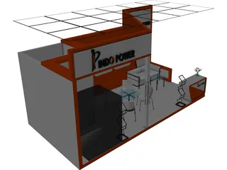 Exhibition Stand 3D Model preview