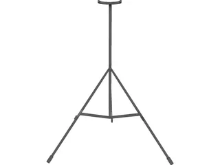 Electric Guitar Stand 3D Model preview