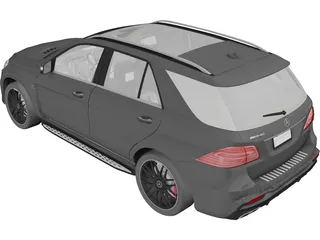 Mercedes-AMG GLE 63 S 4MATIC (2016) 3D Model preview
