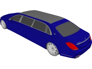 Mercedes-Maybach S600 Pullman 3D Model preview