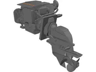 Yanmar 4BY2 180Z 3D Model preview