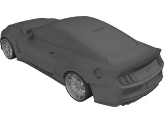 Ford Mustang GT Fastback (2018) 3D Model preview