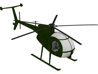 MD Helicopters MH-6 Little Bird 3D Model preview